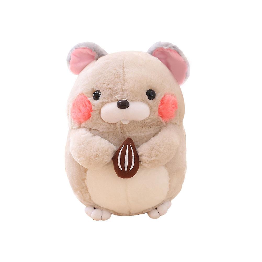 1pc Hamster Plush Plaything Cushion Throw Pillow Cartoon Animal Shape Design For Kids Friends (melon Style 40cm)