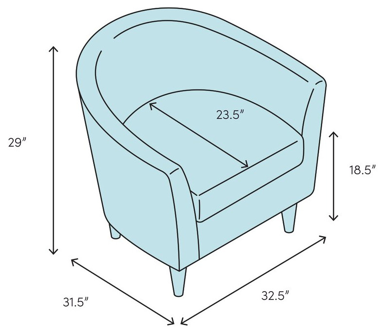 Shell Barrel Chair   Midcentury   Armchairs And Accent Chairs   by AFB Decor  Houzz