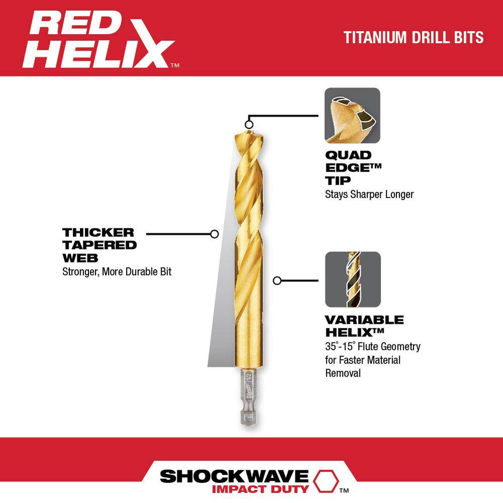 MW SHOCKWAVE 14 in. Titanium Twist Drill Bit 48-89-4613