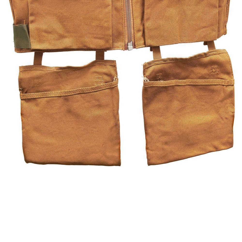 BUCKET BOSS 14-Pocket Canvas Tool Apron (LargeExtra-Large) 80450