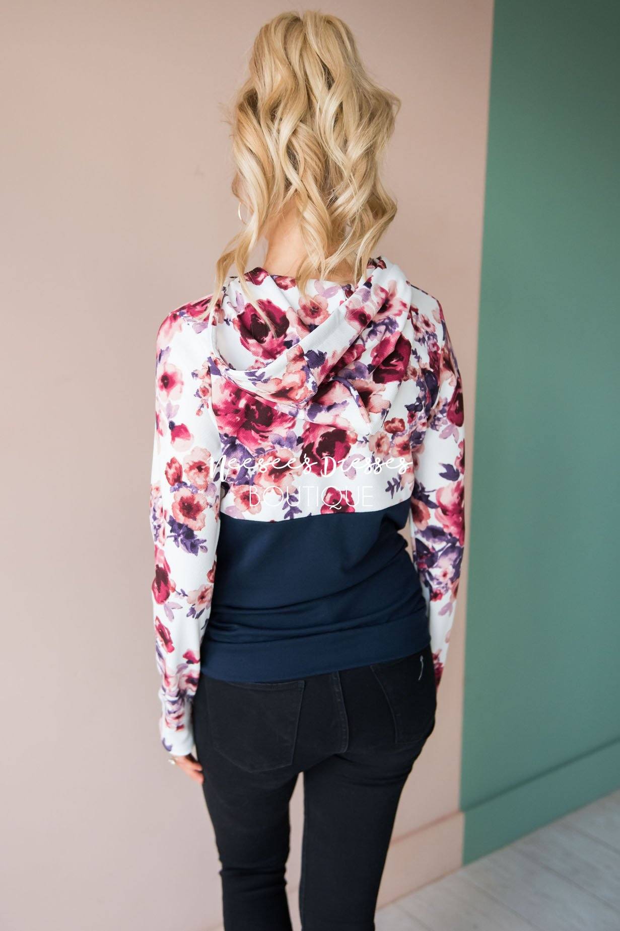 Fun and Fabulous Floral Hoodie