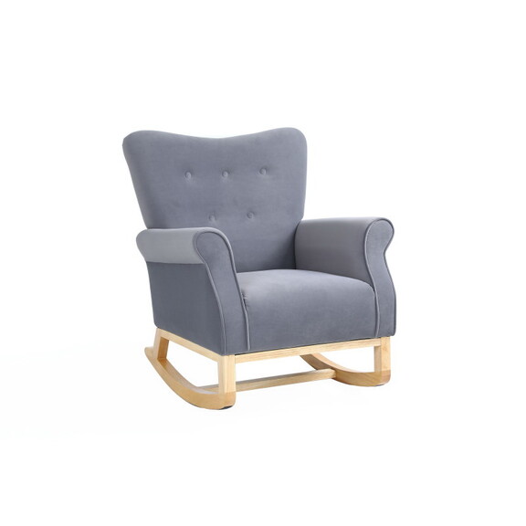 Modern Rocking Chair  Upholstered Accent Chair for...