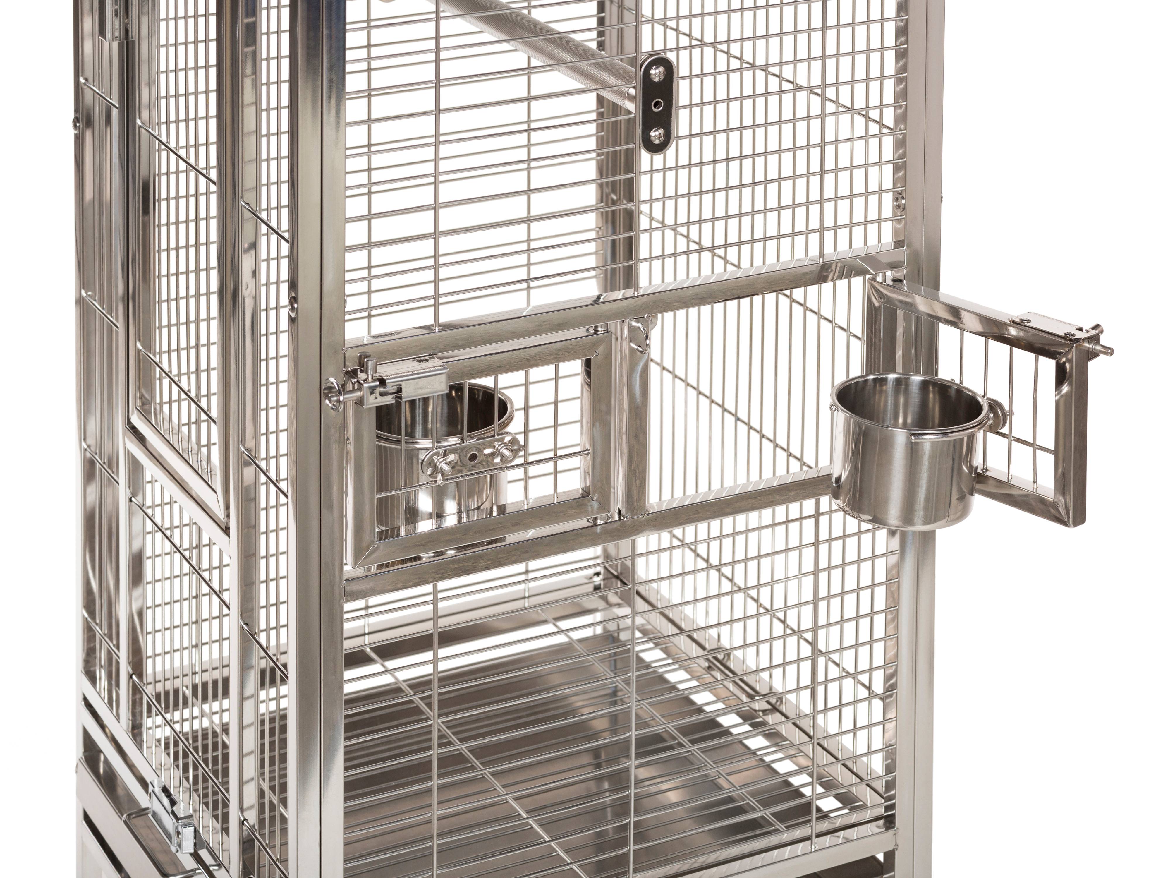 Prevue Pet Products Small Stainless Steel Play Top Bird Cage 3451