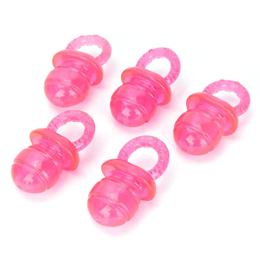 5 Pcs / Set Pacifier Shaped Pet Dogs Teether Teething Sounding Interactive Chew Toy (red)