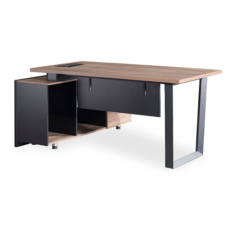 ADRIANO Executive Office Desk with Right Return 160-180cm - Light Brown