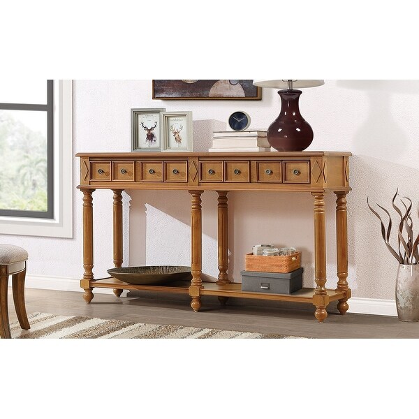 Retro Console Table Entryway Table， 58