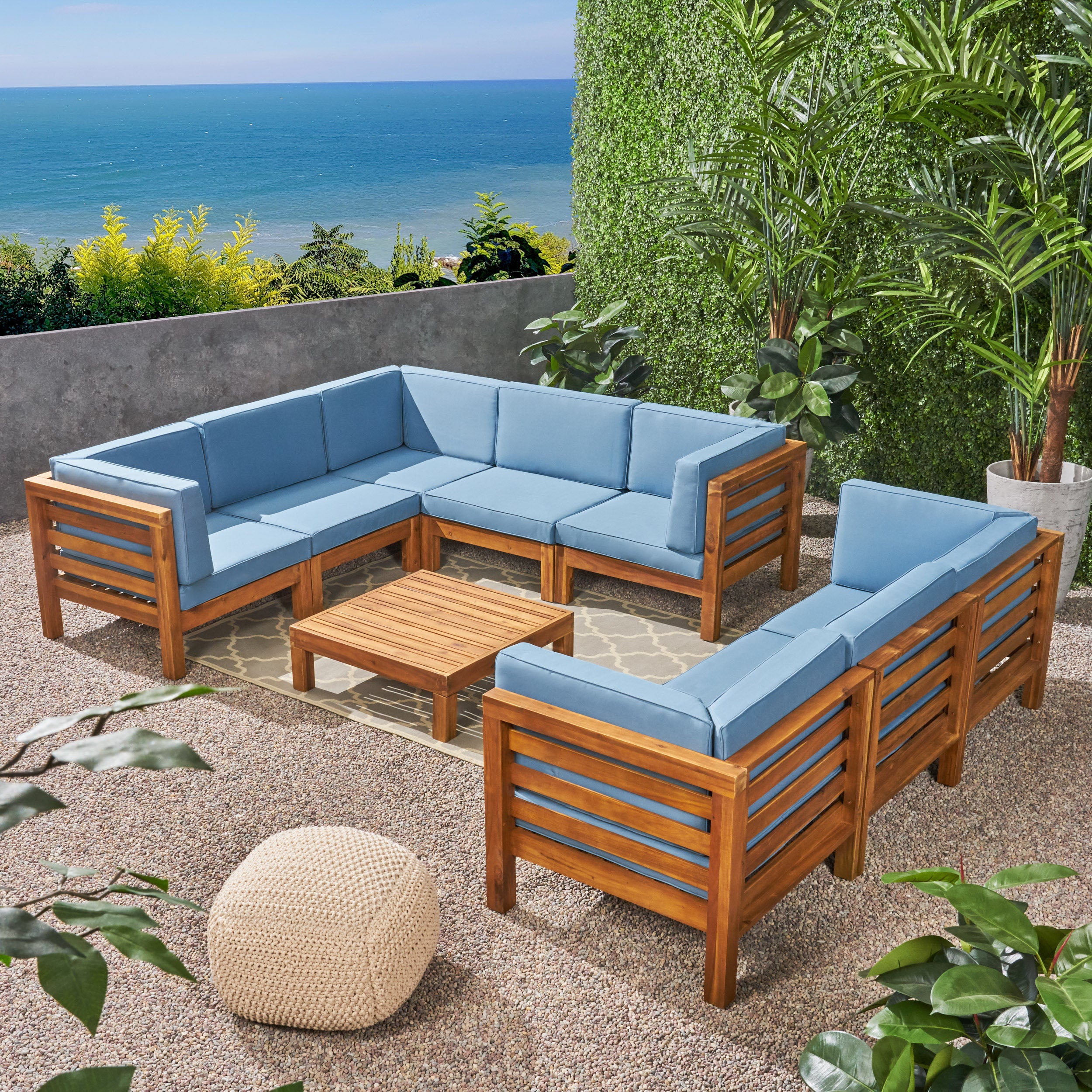 Ravello Outdoor Sectional Sofa Set with Coffee Table