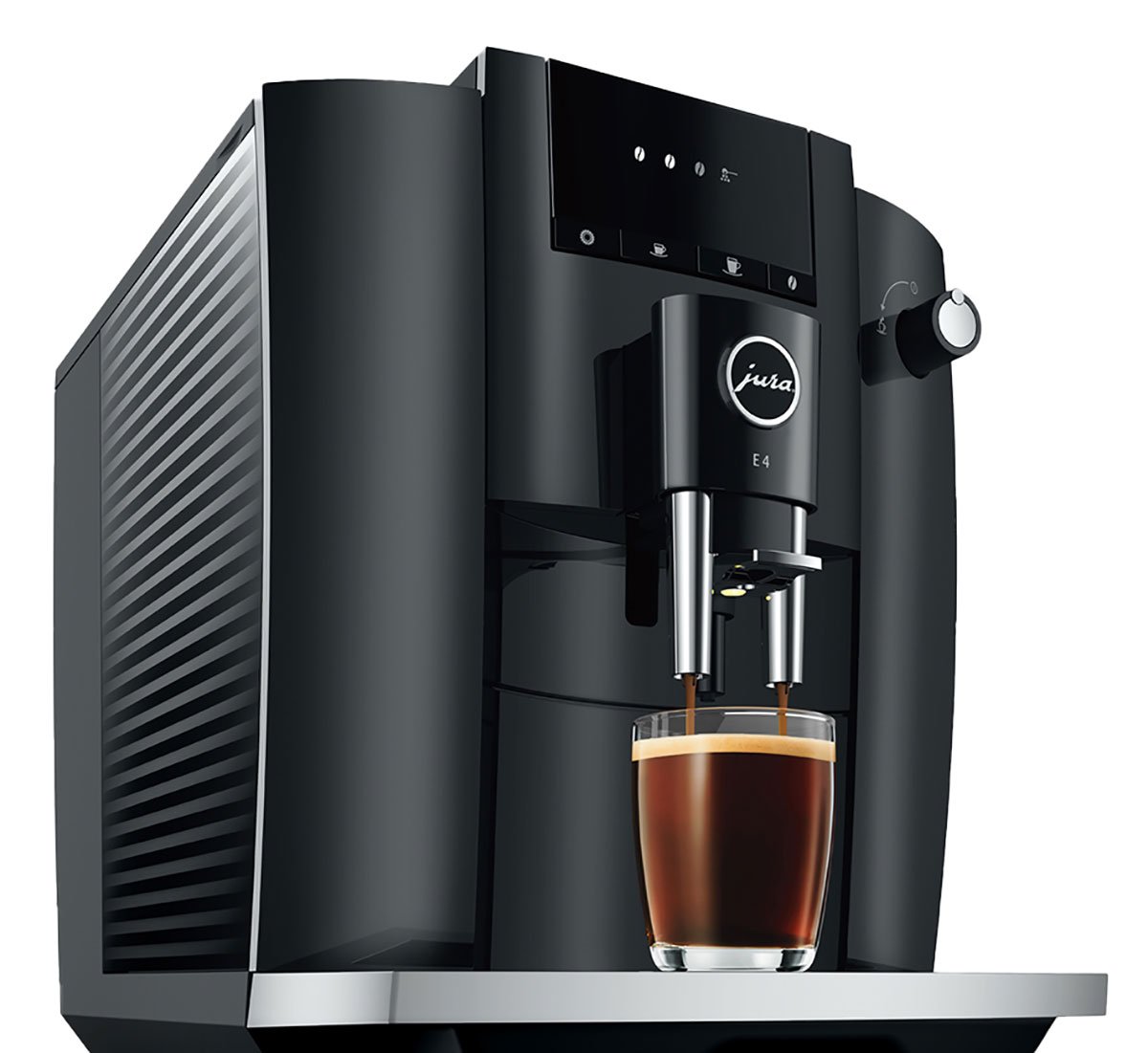 Jura E4 Piano Black Automatic Coffee and Espresso Machine