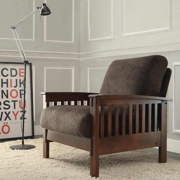 Hills Mission-Style Oak Accent Chair by iNSPIRE Q Classic