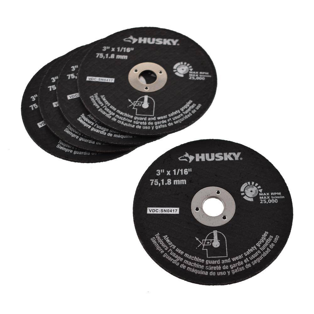 Husky Replacement Discs for Air Powered Cut-Off Tools (5-Pack) HDA10600AV