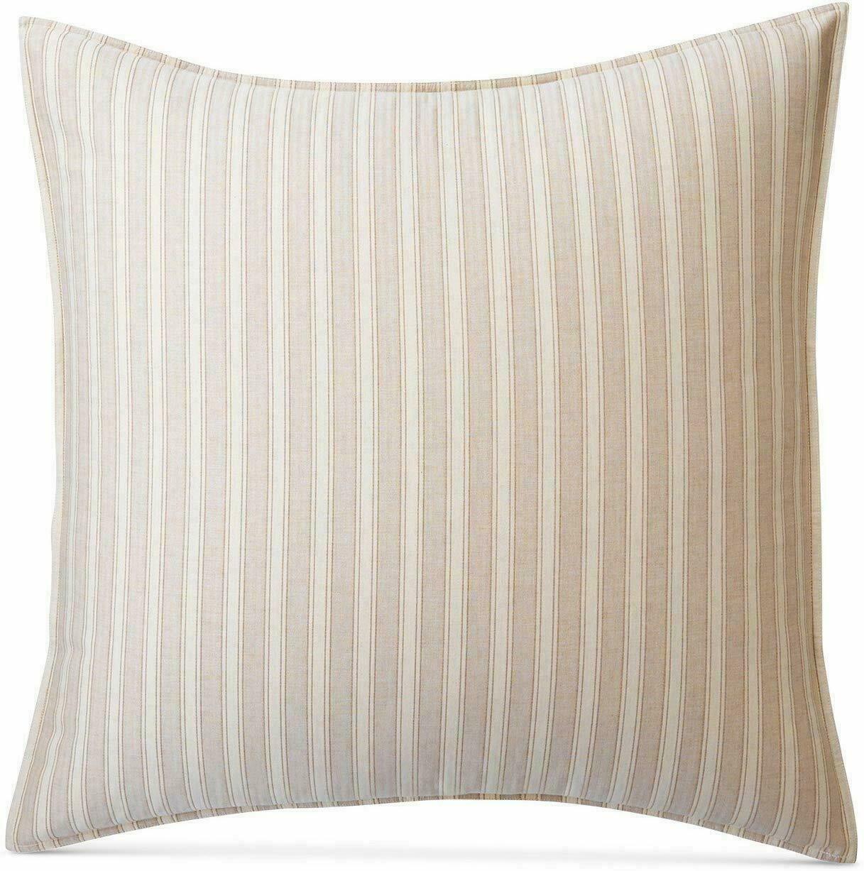 Lauren Ralph Lauren Graydon Bold Stripe 212 TC Pillow Sham - EURO - Dune Linen