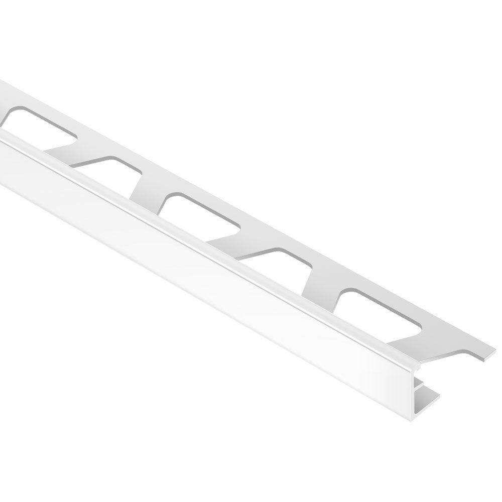 Schluter Systems Jolly-P Light Grey 38 in. x 8 ft. 2-12 in. PVC L-Angle Tile Edging Trim HG100