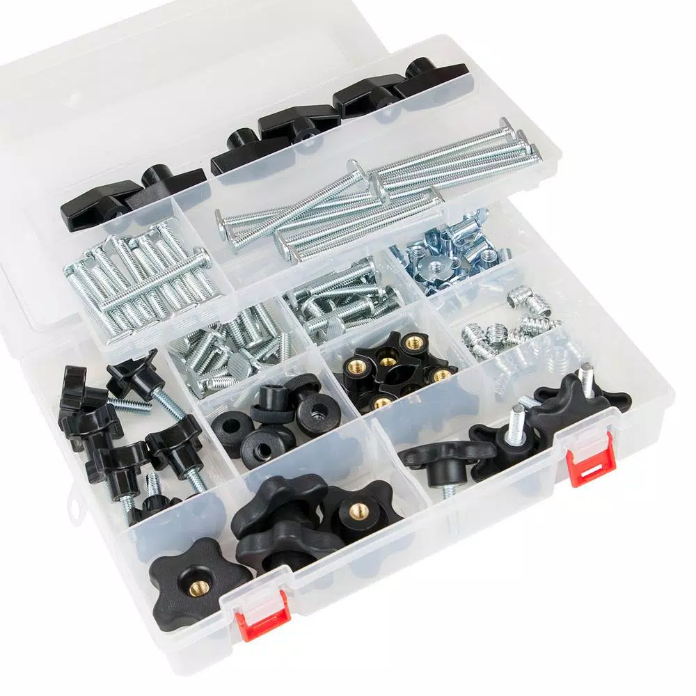 POWERTEC T-Track Jig Hardware Kit (129-Piece) and#8211; XDC Depot