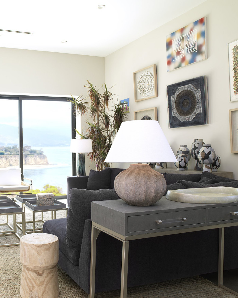 Elegant Faux Shagreen Console Table 2 Drawers Gray Champagne Brass Vintage Style   Contemporary   Console Tables   by My Swanky Home  Houzz