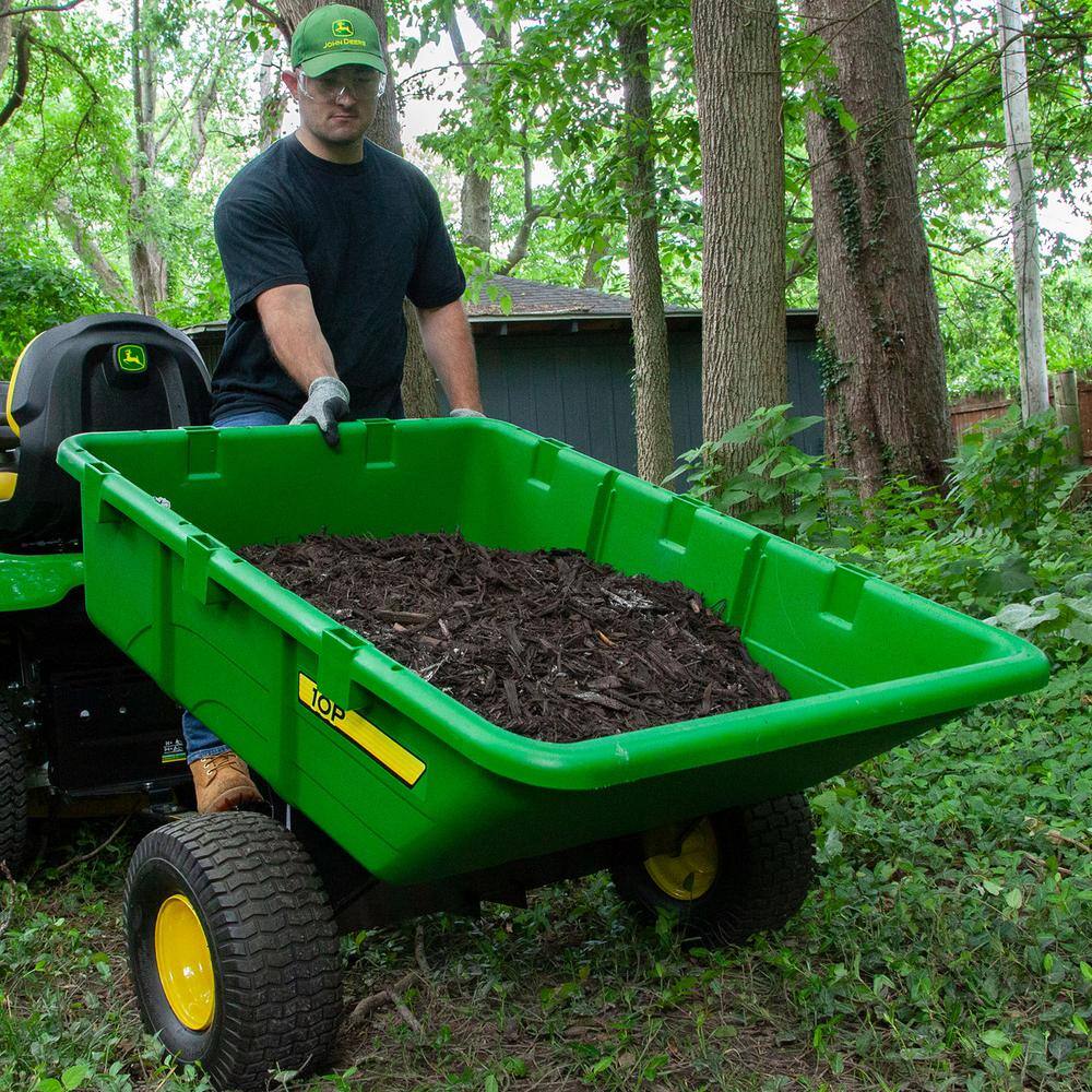 John Deere 650 lb. 10 cu. ft. Tow-Behind Poly Utility Cart PCT-100JDC