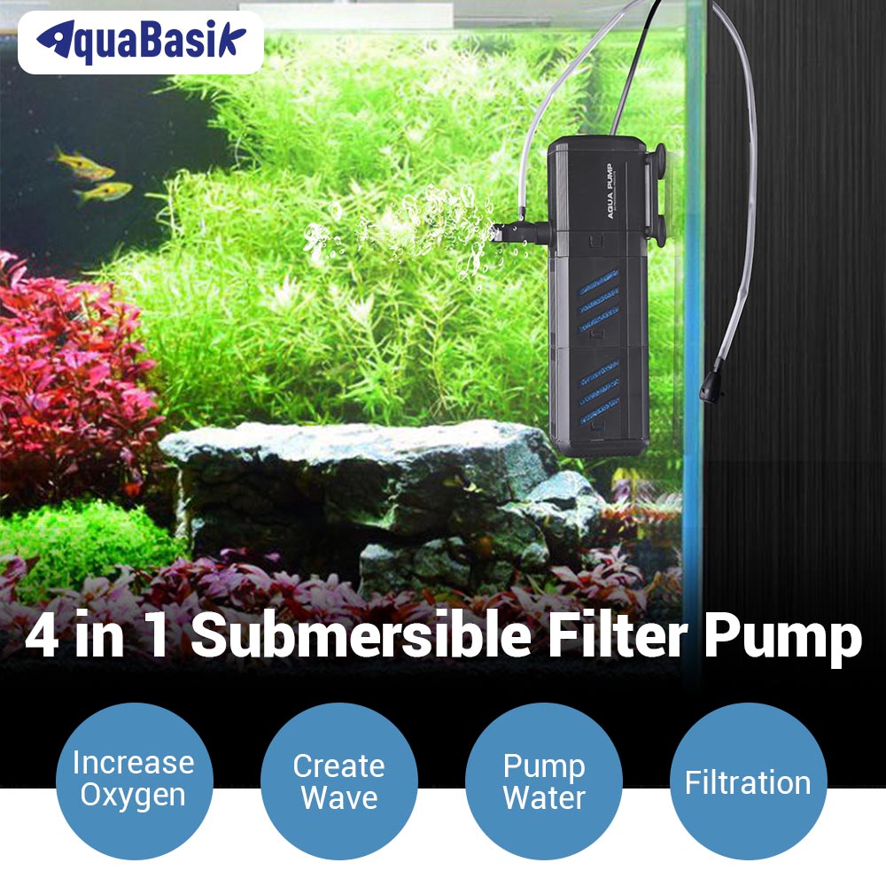 Yescom 75 Gallon Internal Aquarium Fish Tank Filter 320Gph Air Pump