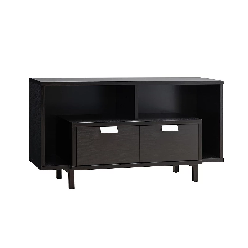 FC Design Red Cocoa 47.25W U-Shaped Legs TV Stand with 2 Drawers