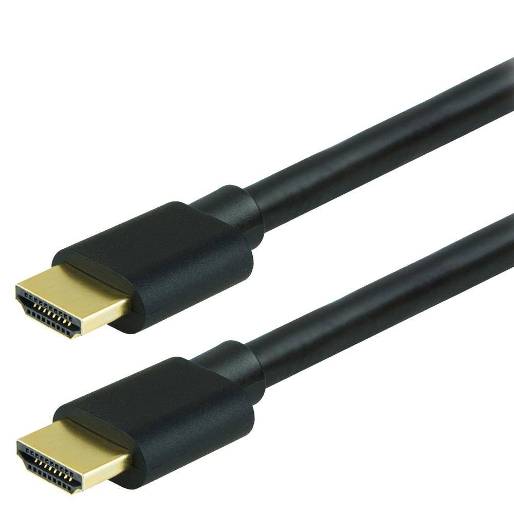 GE 4 ft. 4K HDMI 2.0 Cable with Gold Plated Connectors in Black 33573