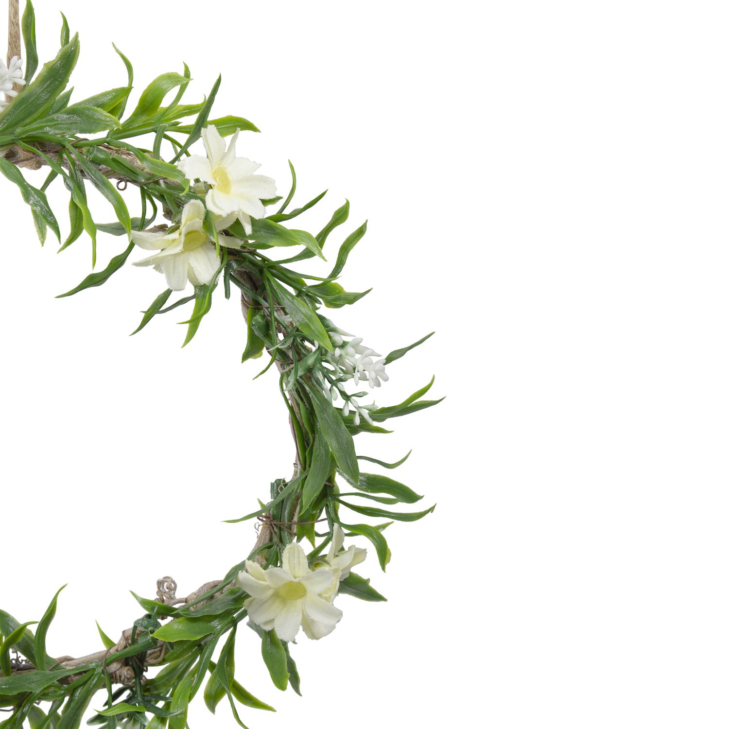 Mini Floral and Foliage Spring Wreath  Yellow 9