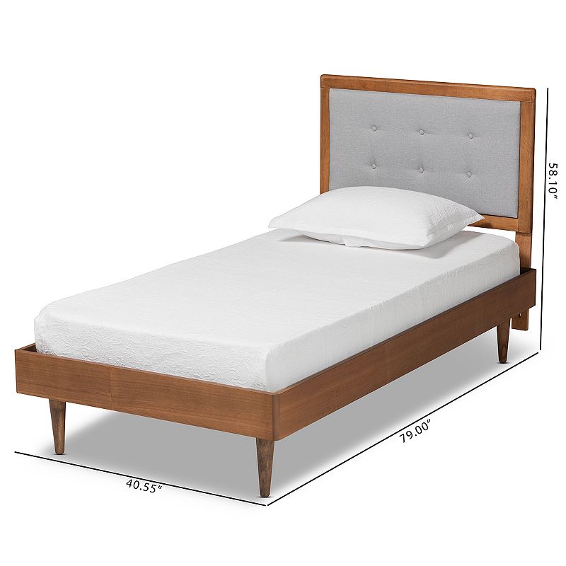 Baxton Studio Greta Twin Platform Bed