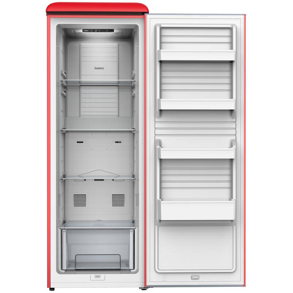 Galanz 11 cu. ft. Frost Free Convertible Upright Freezer or Fridge in Hot Rod Red with Electronic Temperature Control GLF11URDG16