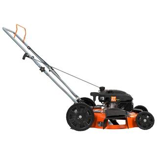 YARDMAX 21 in. 170cc 2-in-1 Gas Walk Behind Push Lawn Mower with High Rear Wheels YG1550