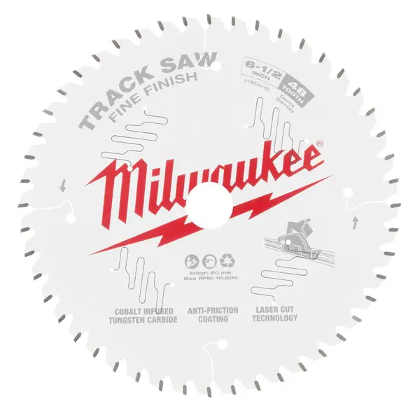 Milwaukee 6 1/2 48T Fine Finish Track Saw Blade