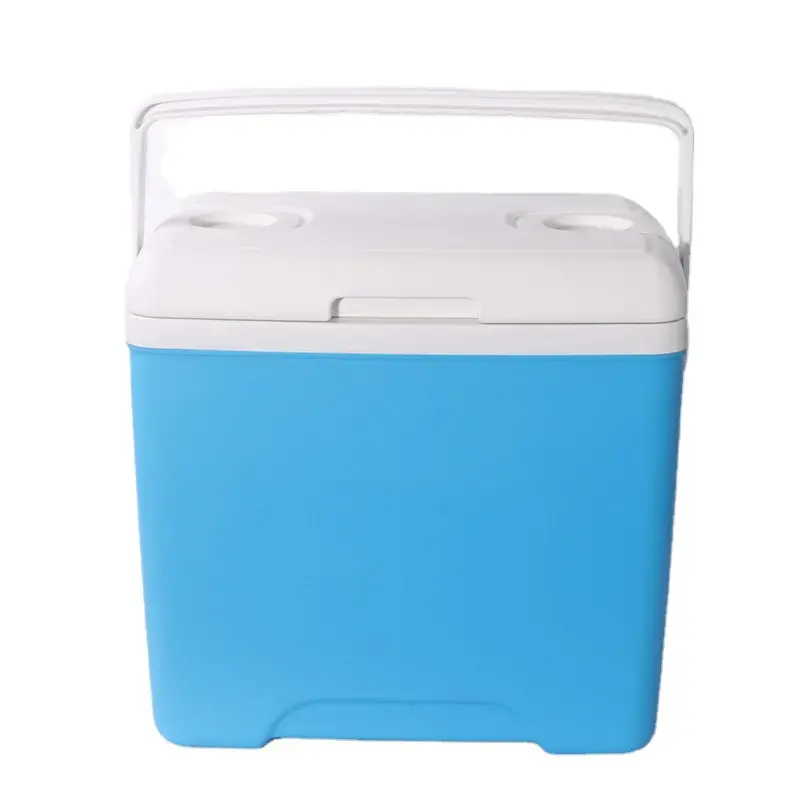 Incubator  Camping Picnic Barbecue 28 Liter Plastic Handle Portable Insulated Cooler Box