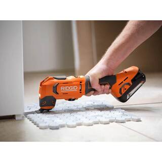 RIDGID 18V Cordless Oscillating Multi-Tool with 2.0 Ah Lithium-Ion Battery R86241B-AC8400802