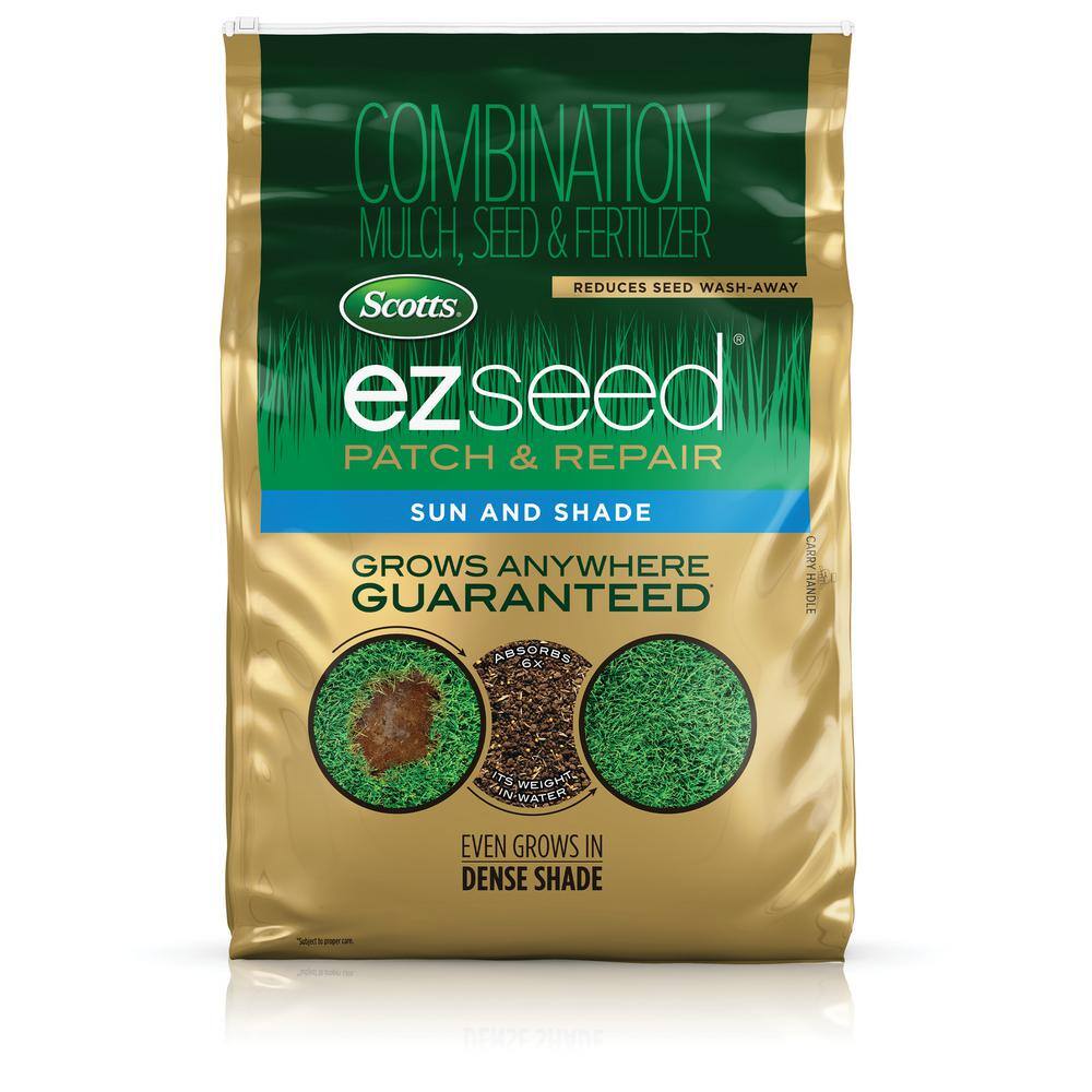 Scotts 40 lbs. EZ Seed Patch  Repair Sun and Shade Mulch Grass Seed and Fertilizer Combination 17506