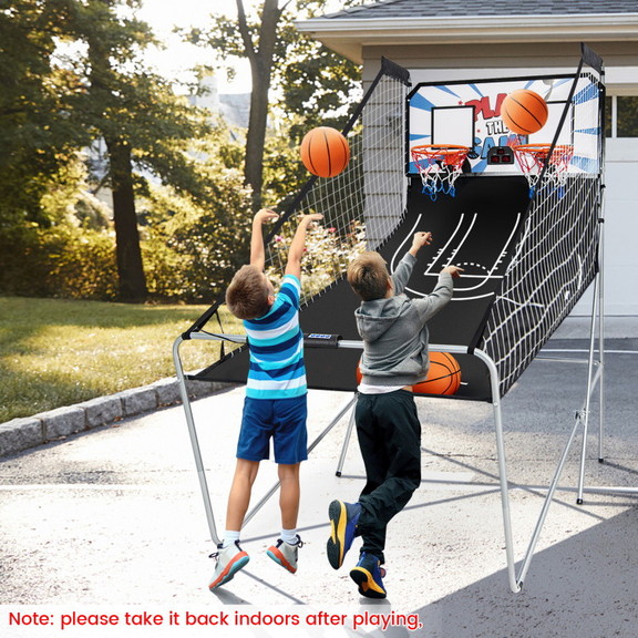 Costway 75319482 Foldable Dual Shot Basketball Arc...