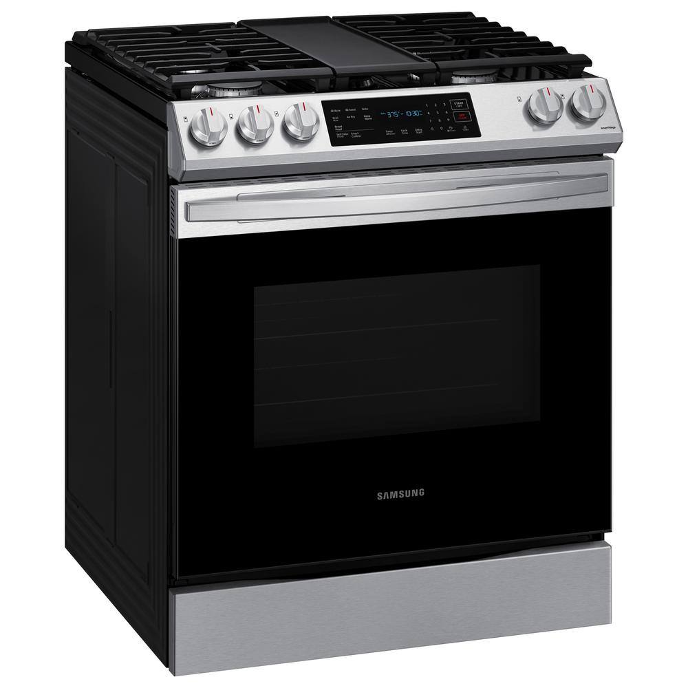  30 in. 6 cu. ft. Smart 5-Burner Slide-In Gas Range with Air Fry and Convection Oven in Stainless Steel NX60BG8315SS