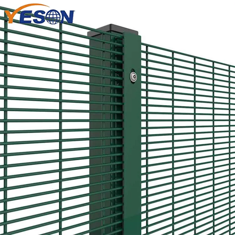 Factory Supply PVC Painting High Security 358 Welded Panel Anti Climb Wire Fence for Railways