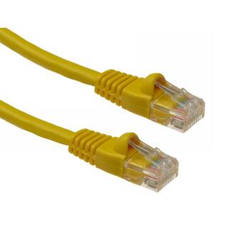 NTW 100 ft. Cat6 Snagless Unshielded (UTP) Network Patch Cable Yellow 345-U6-100YL