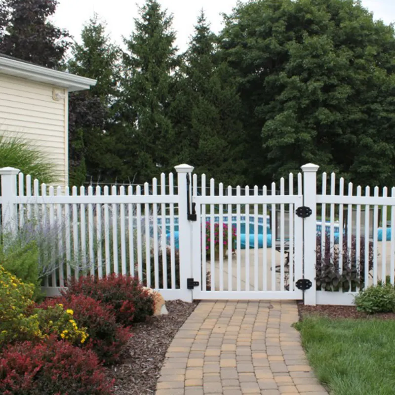 Easily Assembled Factory Directly Supply White Plastic Vinyl pvc fence panels Decorative Small Picket Fence for Garden Home