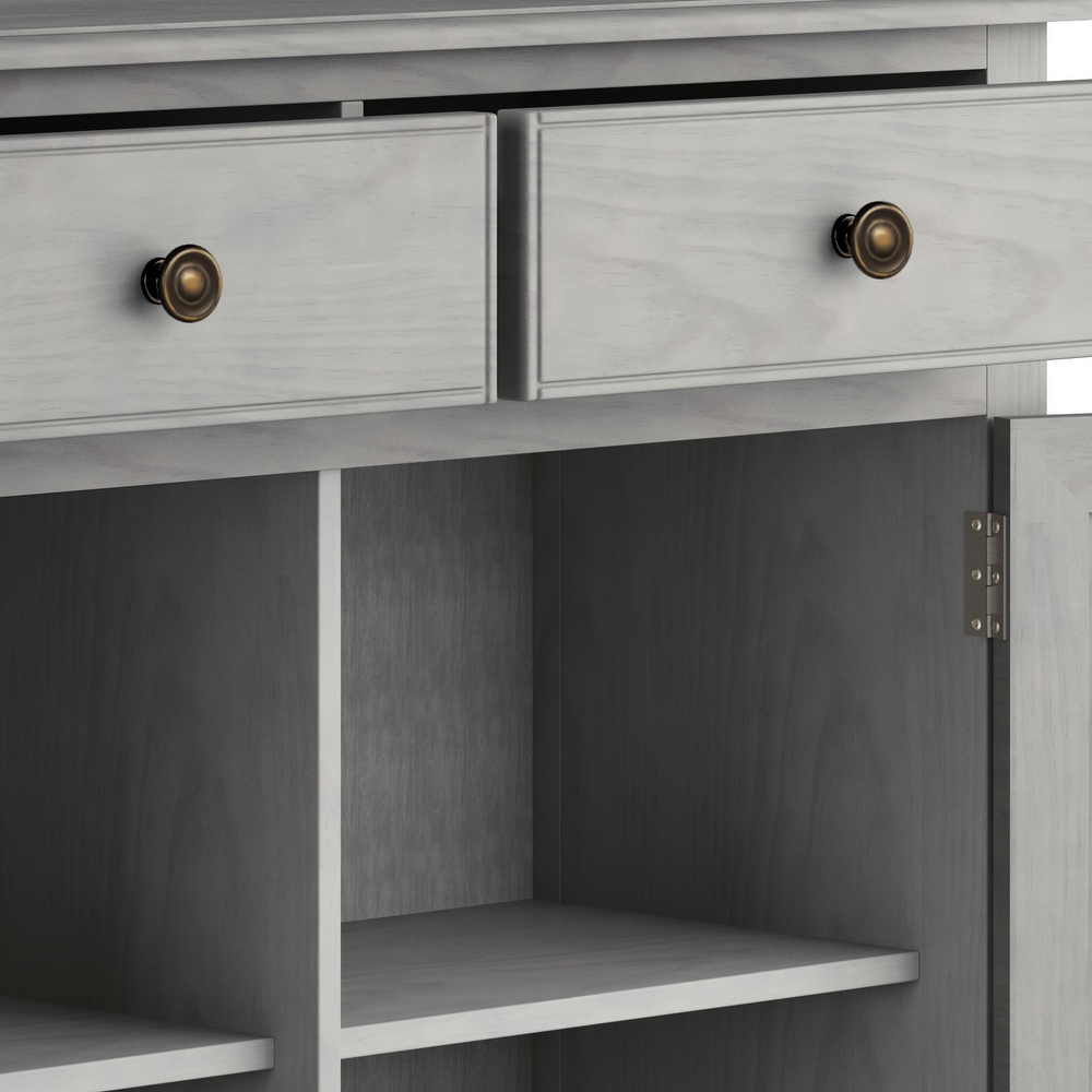 WYNDENHALL Hampshire Solid Wood Traditional Entryway Storage Cabinet   40\