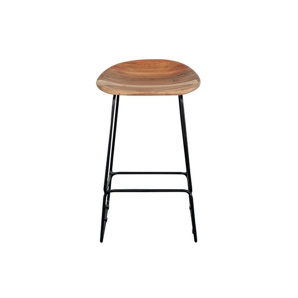 Porter Designs Neri Mid-Century Modern Solid Acacia Wood 18