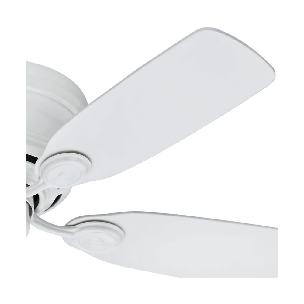 Hunter Low Profile IV Ceiling Fan 42 Indoor White Snow White