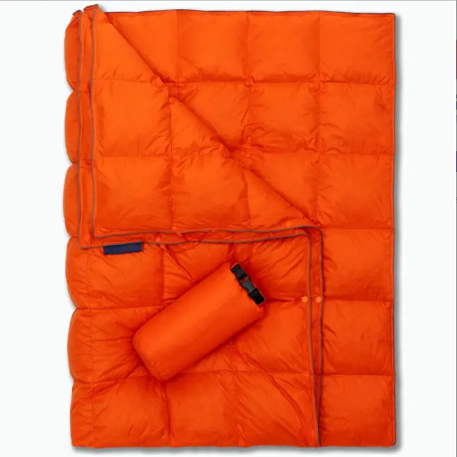 Wild Outdoor Camping Packable Down Blanket Water Resistant Warm and Lightweight Blanket for Camping Hiking