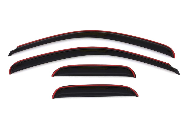 AVS 07-13 Chevy Silverado 1500 Ext. Cab Ventvisor Front and Rear Window Deflectors 4pc - Smoke