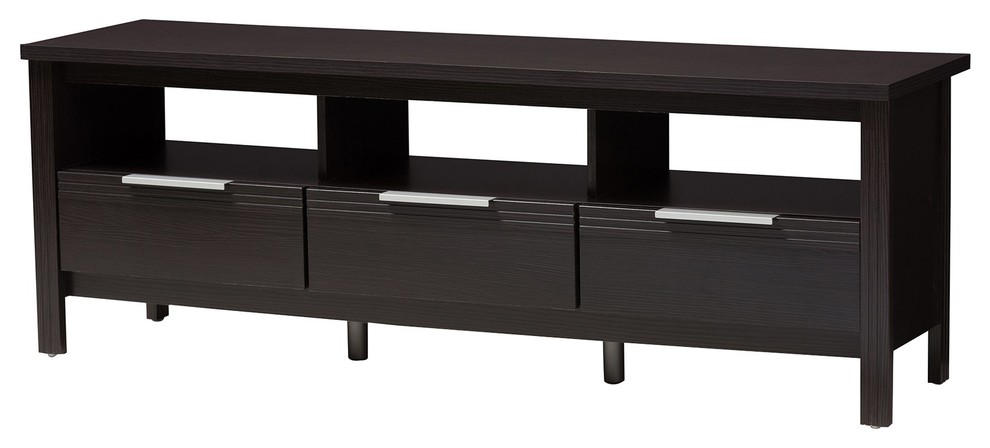 Elaine Wenge Brown TV Stand   Transitional   Entertainment Centers And Tv Stands   by HedgeApple  Houzz