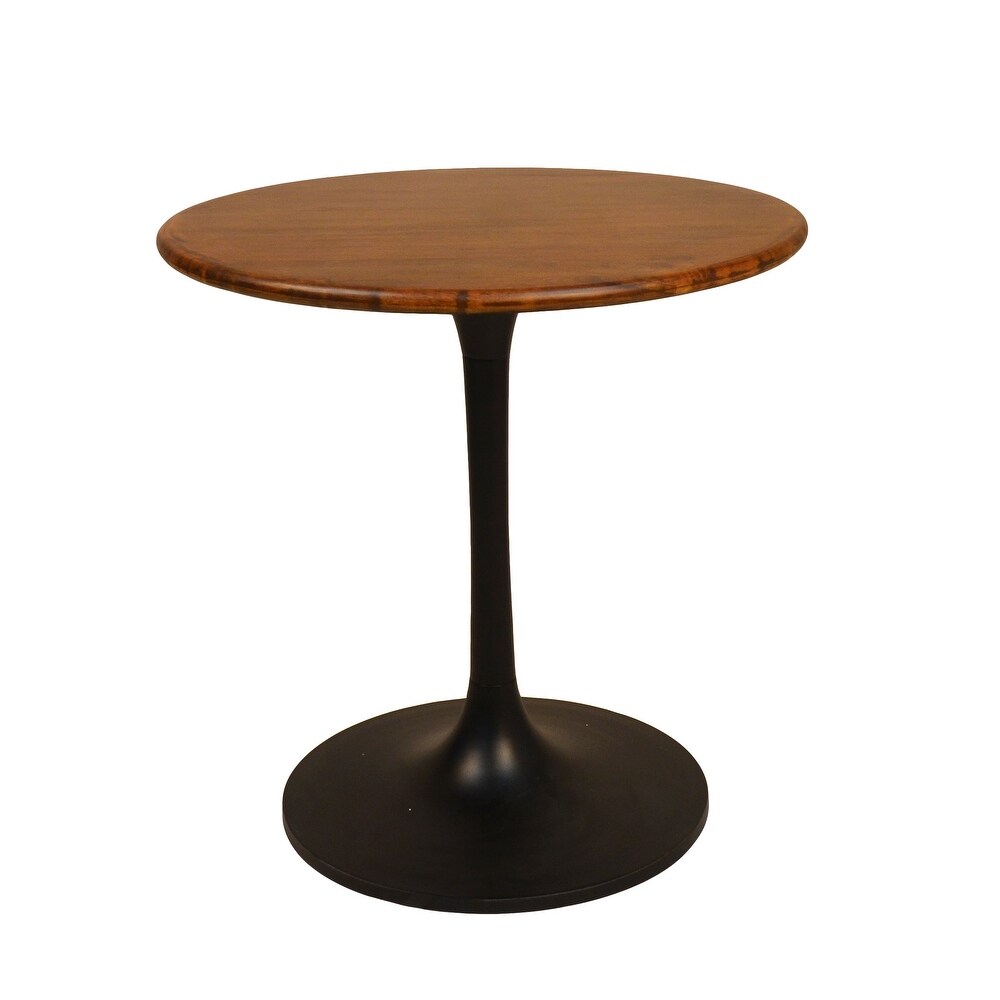 Rayna 30 Inch Round Wood Top Dining Table