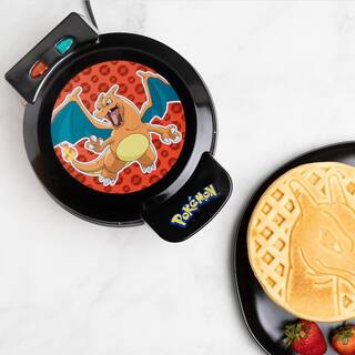 Uncanny Brands Pokemon 600 W Black 'Charizard' Round American Waffle Maker WM1-POK-CHZ