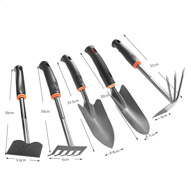 Heavy Duty Aluminum Manual Garden Kit Outdoor Gardening Gifts Tools for Aluminum oy Planting Shovel Garden Hand Tool Set