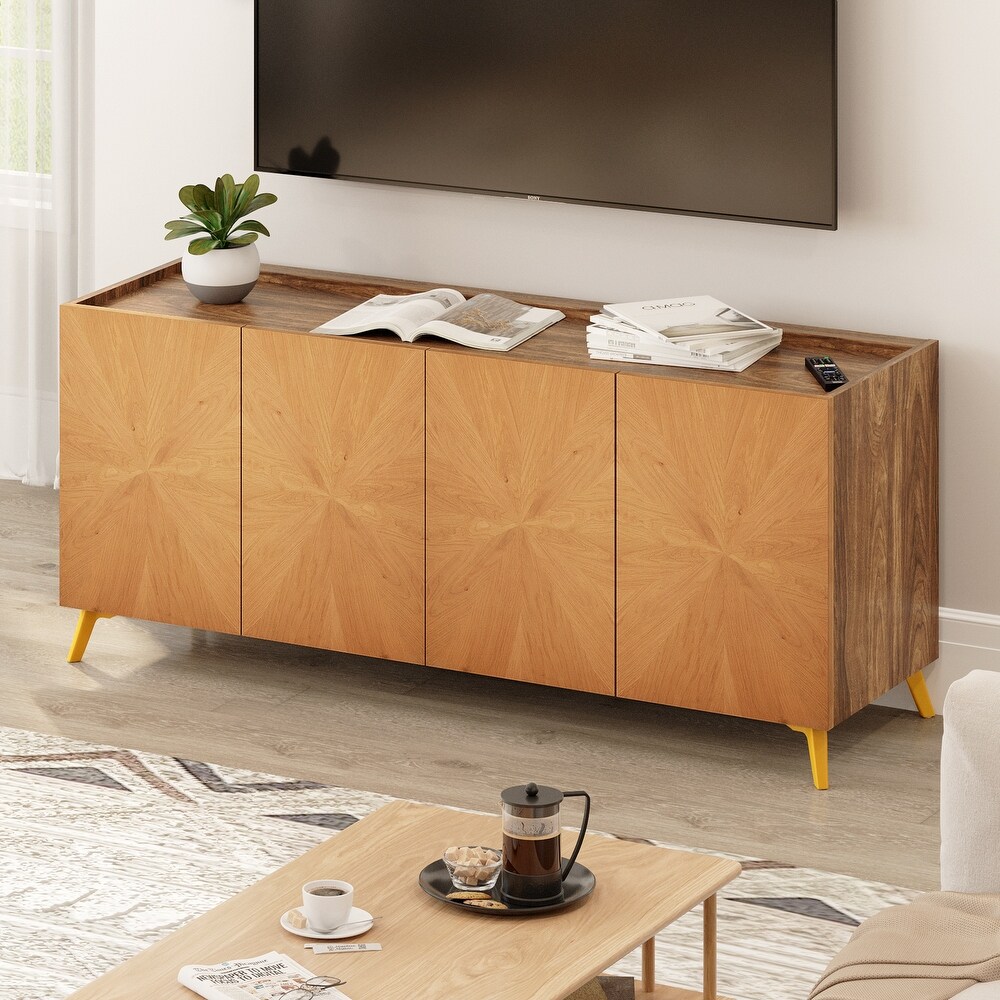 Moasis 63'' Solid Wood Sideboard TV Stand