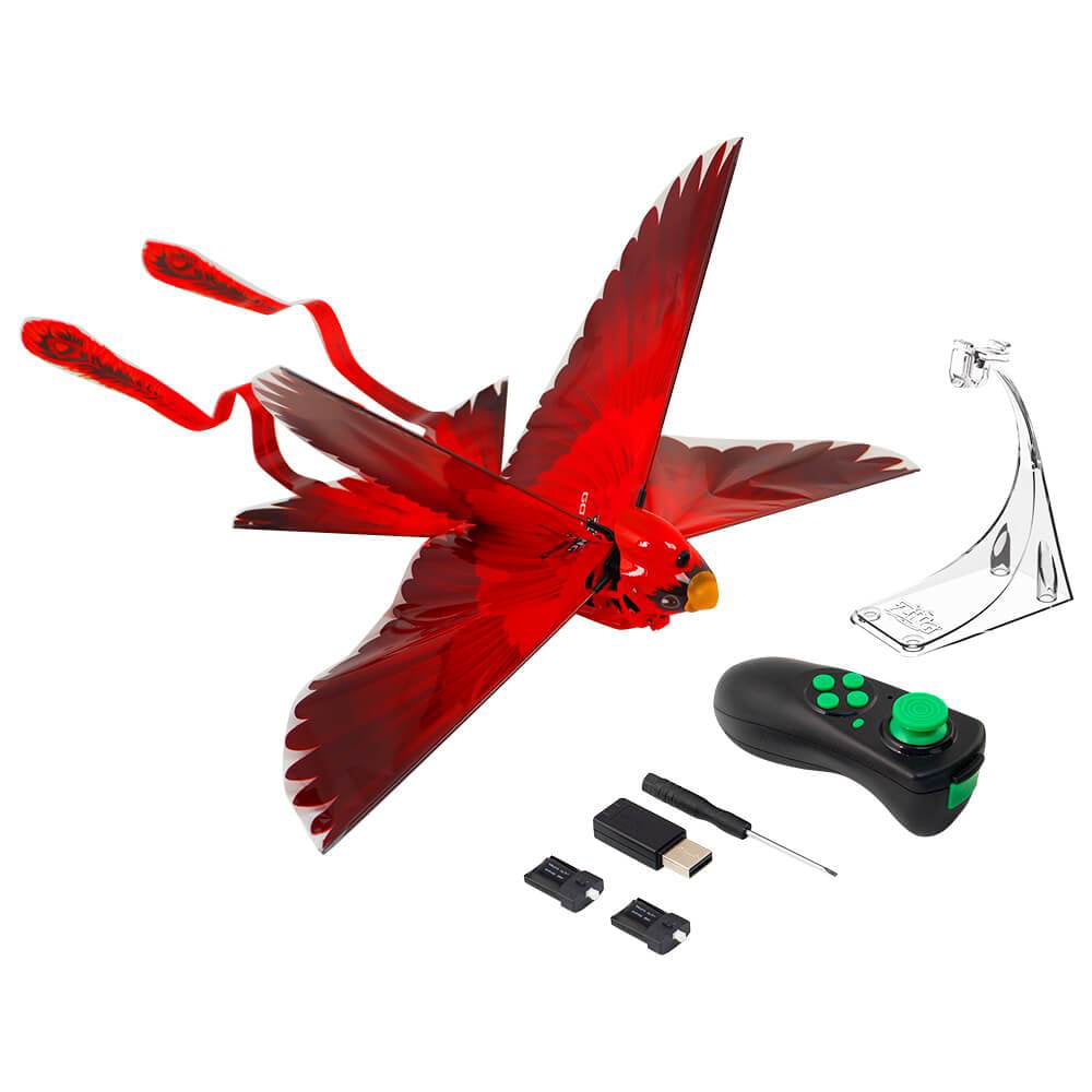 Zing Go Go Bird - Red - Remote Control Flying Toy， Great Starting RC Toy for Boys and Girls