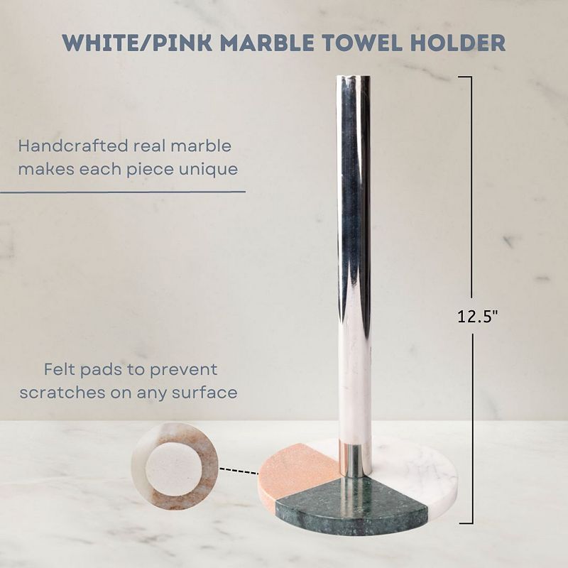 Premium Kitchen Countertop Marble Paper Towel Holder