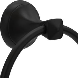 Delta Esato Wall Mount Towel Ring in Matte Black ESA46-MB