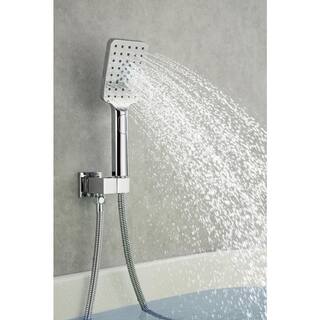 Mondawe Mondawell Waterfall Single-Handle 3-Spray High Pressure Tub and Shower Faucet in Chrome Valve Included MA-D97207CP