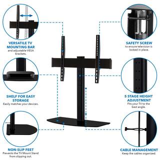 mount-it! Tabletop TV Mount Stand for Home Entertainment Center MI-843